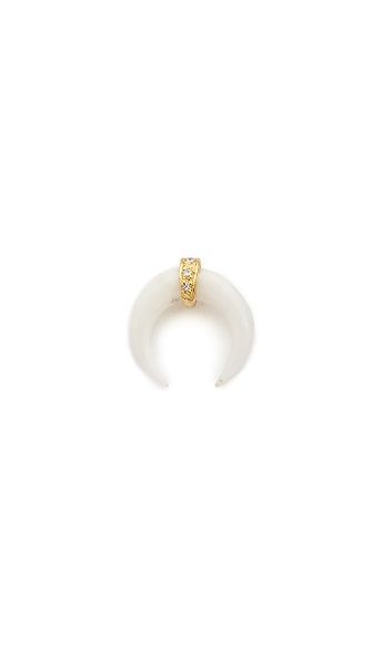 JA Bone Double Horn Stud Earring | Shopbop