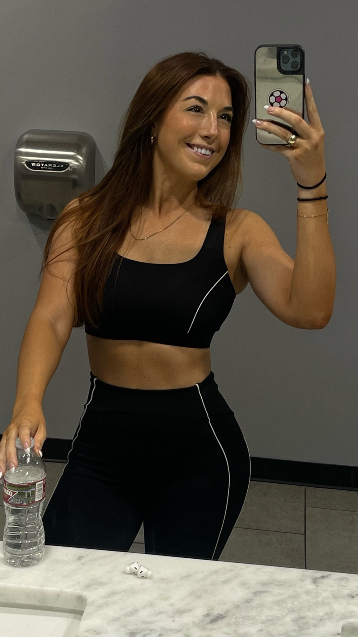 Matching set to the gym is always elite.. Im always a true size small in leggings and sports bra but i 10/10 recommend sizing down.. an XS would have fit me better since its a lil loose but itll work for the gym and errands!! Probably not cardio though.. #gym #fabletics #lulu #leggings #fitness 

#LTKSale #LTKtravel #LTKfit
