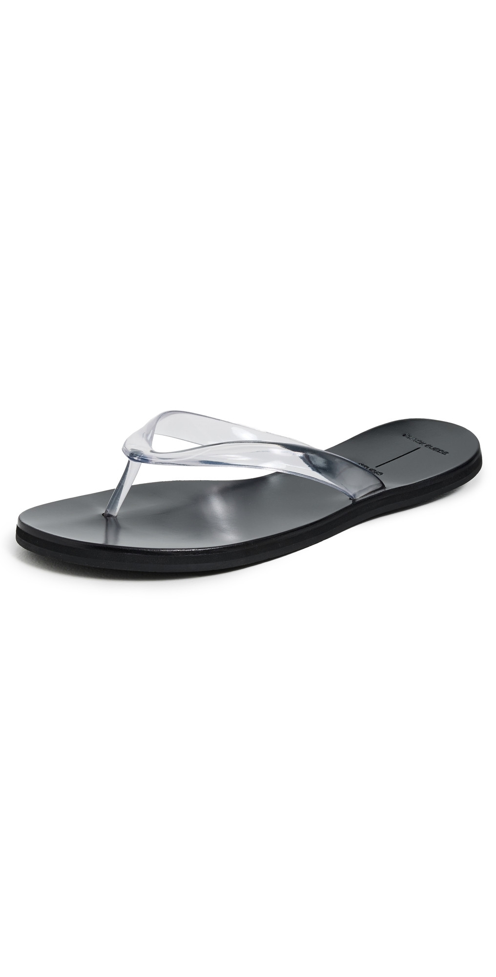 Black Suede Studio Jelly Sandals Clear PVC 36 | Shopbop