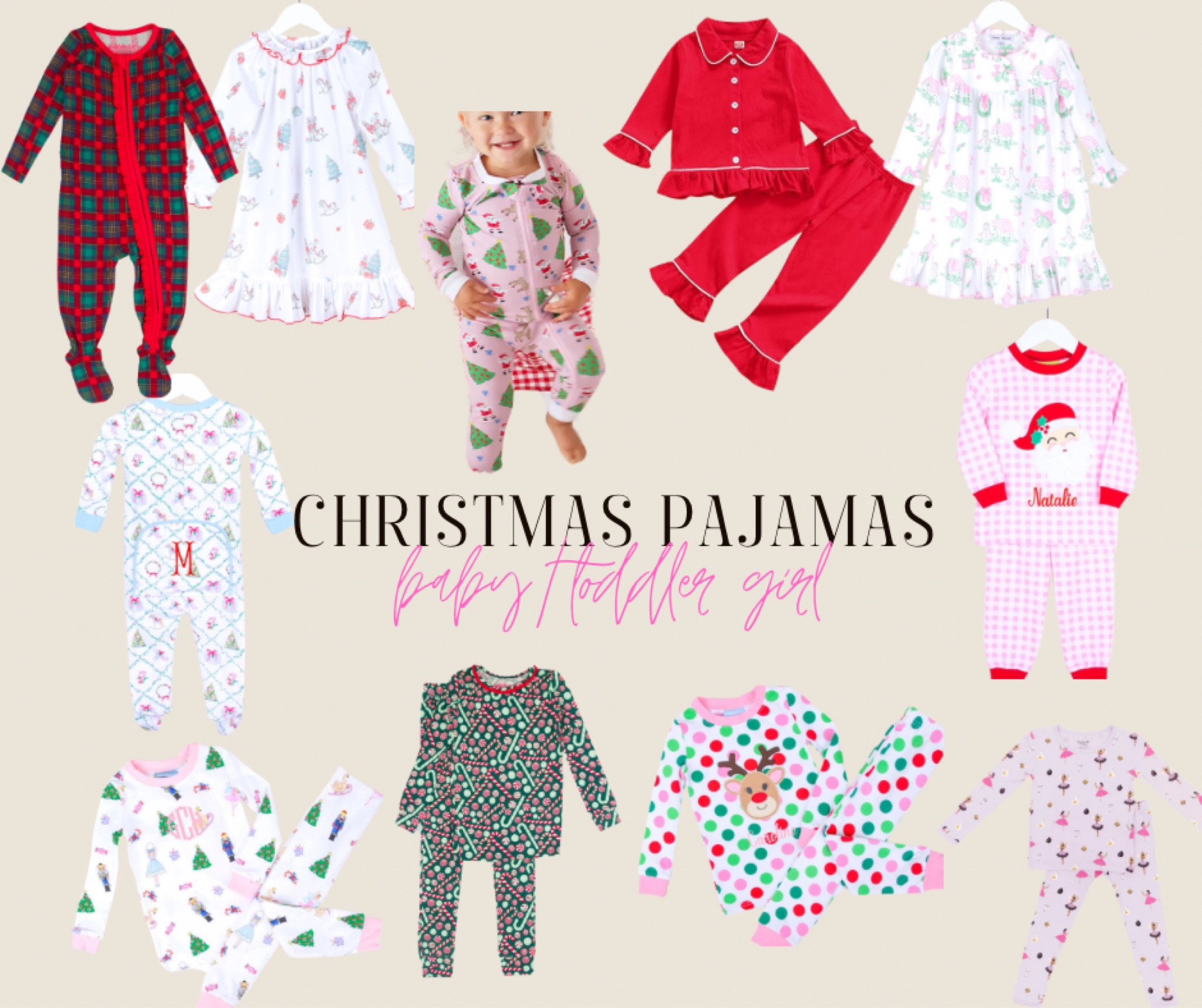 Time to bring on all the Christmas pajamas! They have the most darling prints! I rounded up some of my favorite baby girl/toddler pajamas. Most prints come in both footies and set options. 🎄❤️💚

#LTKHoliday #LTKKids #LTKBaby