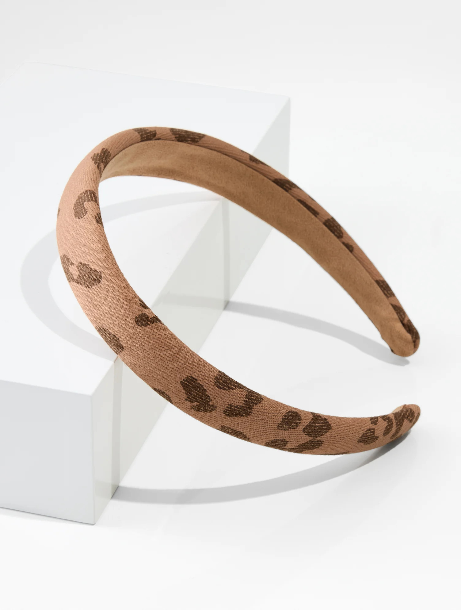 Denim Leopard Headband - Brown - 001 Talbots | Talbots