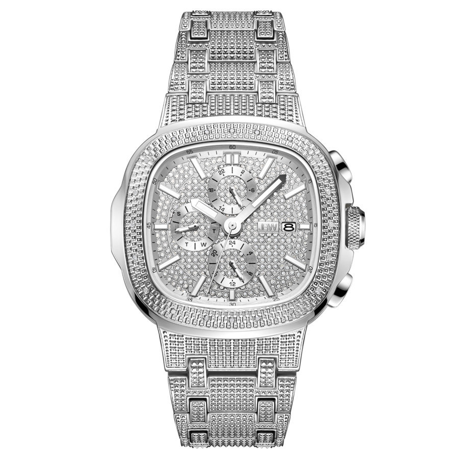 JBW Heist Quartz Diamond Silver Dial Mens Watch J6380D | Jomashop.com & JomaDeals.com