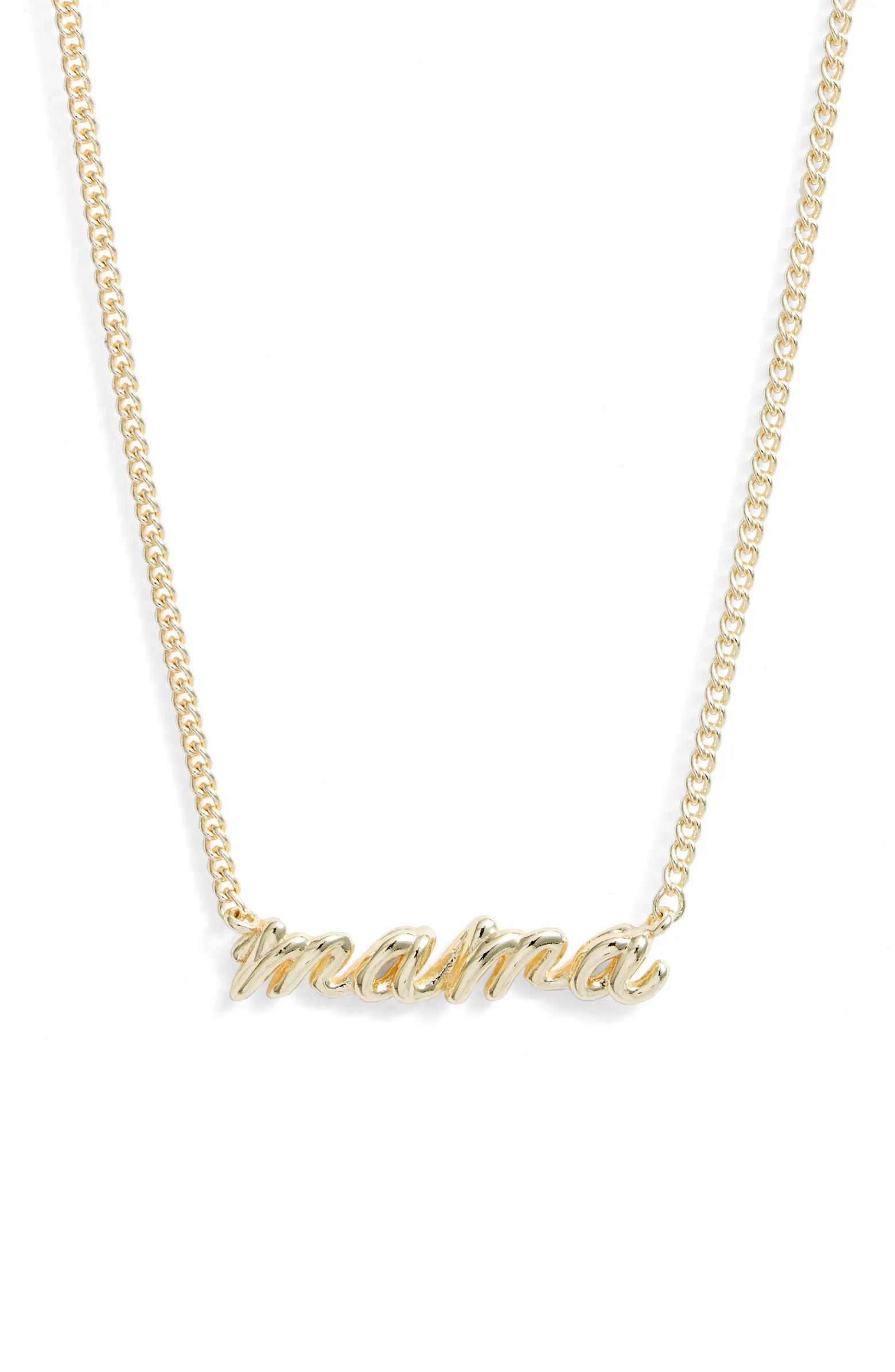 Mama Script Pendant Necklace | Nordstrom