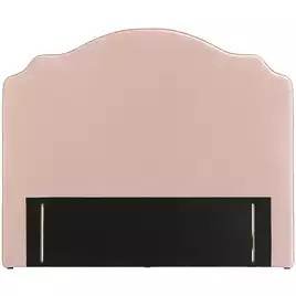 Habitat Sophia Velvet Double Headboard - Pink | Habitat UK