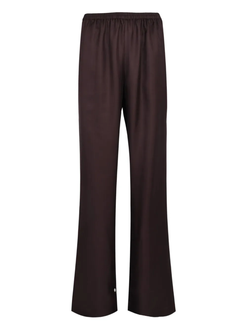 LouLou De Saison elasticated-waist Silk Trousers | Brown | FARFETCH CA | Farfetch Global