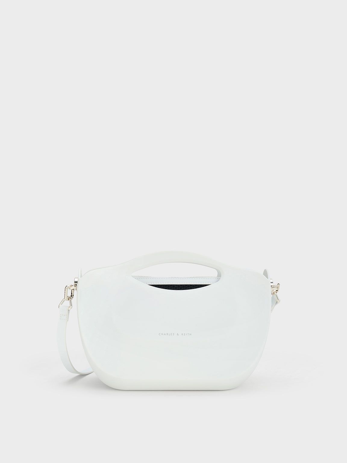 Cocoon Curved Handle Bag
 - White | Charles & Keith UK