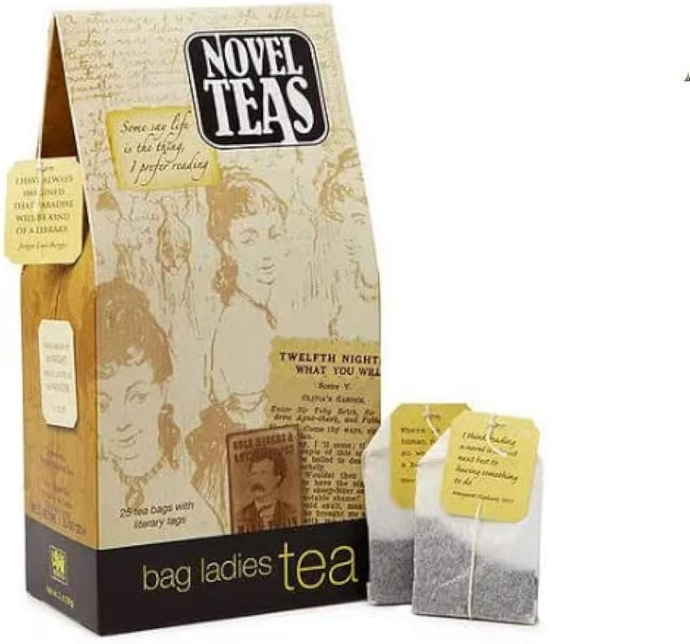 Novel Teas Book Lover's Tea contains 25 teabags individually tagged with literary quotes from the... | Amazon (US)