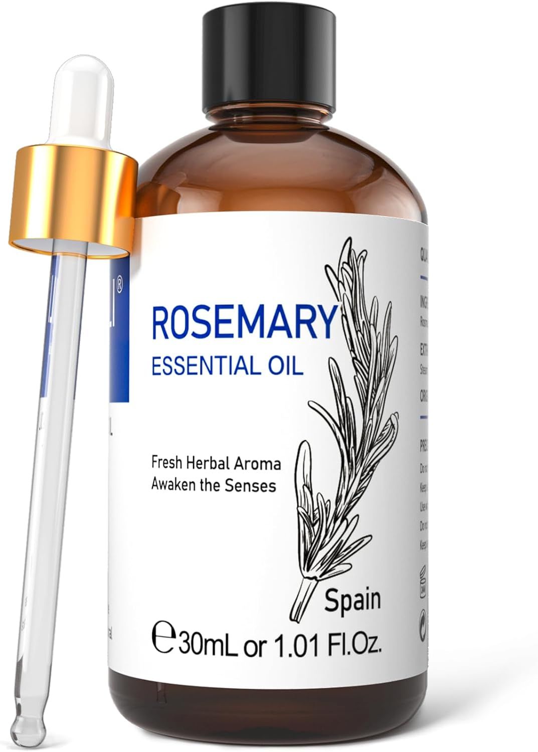 HIQILI Rosemary Oil for Hair Growth, 100% Pure Natural Rosemary Essential Oil for Nourishing Scal... | Amazon (US)