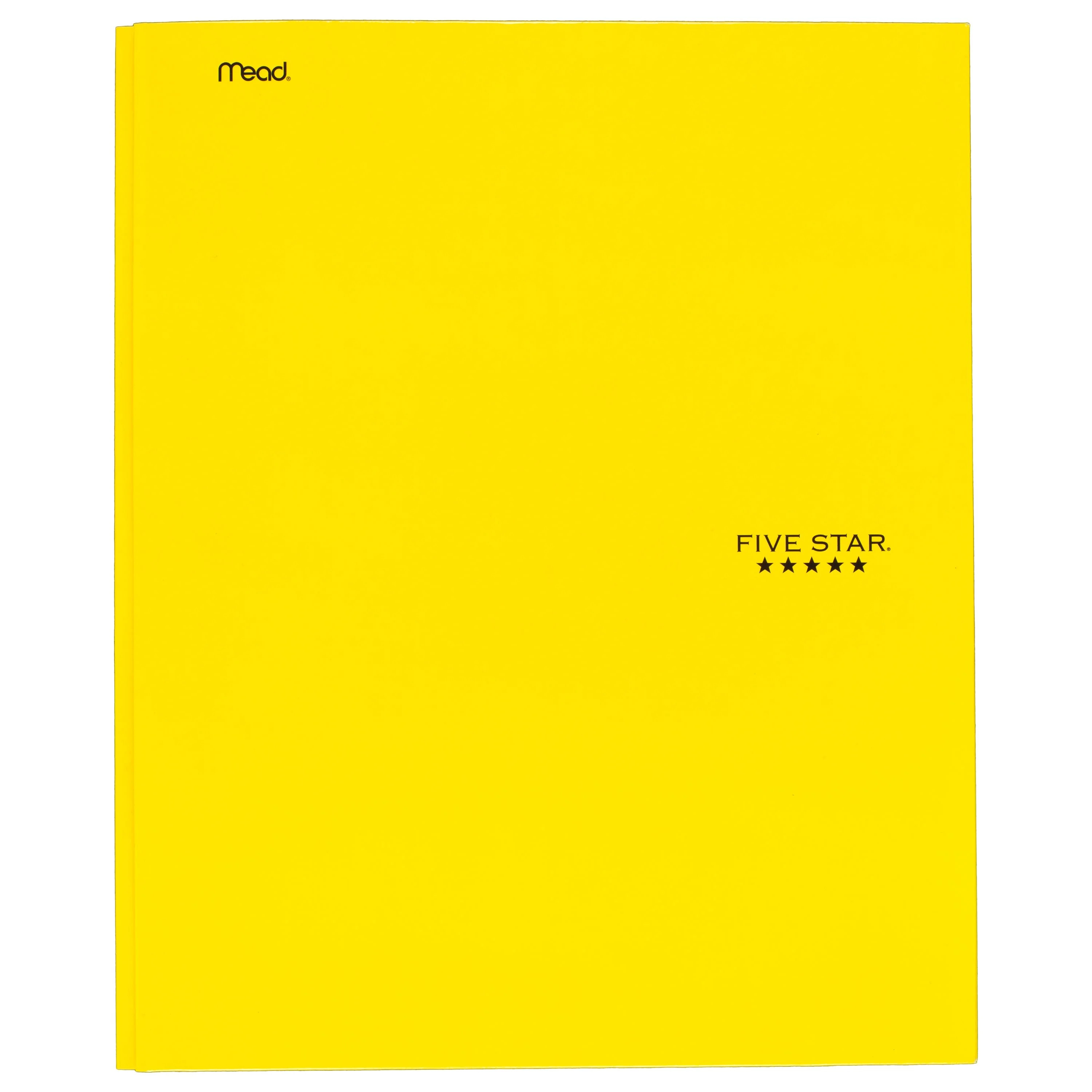 Five Star Pocket and Prong Paper Folder, Yellow (34567) | Walmart (US)