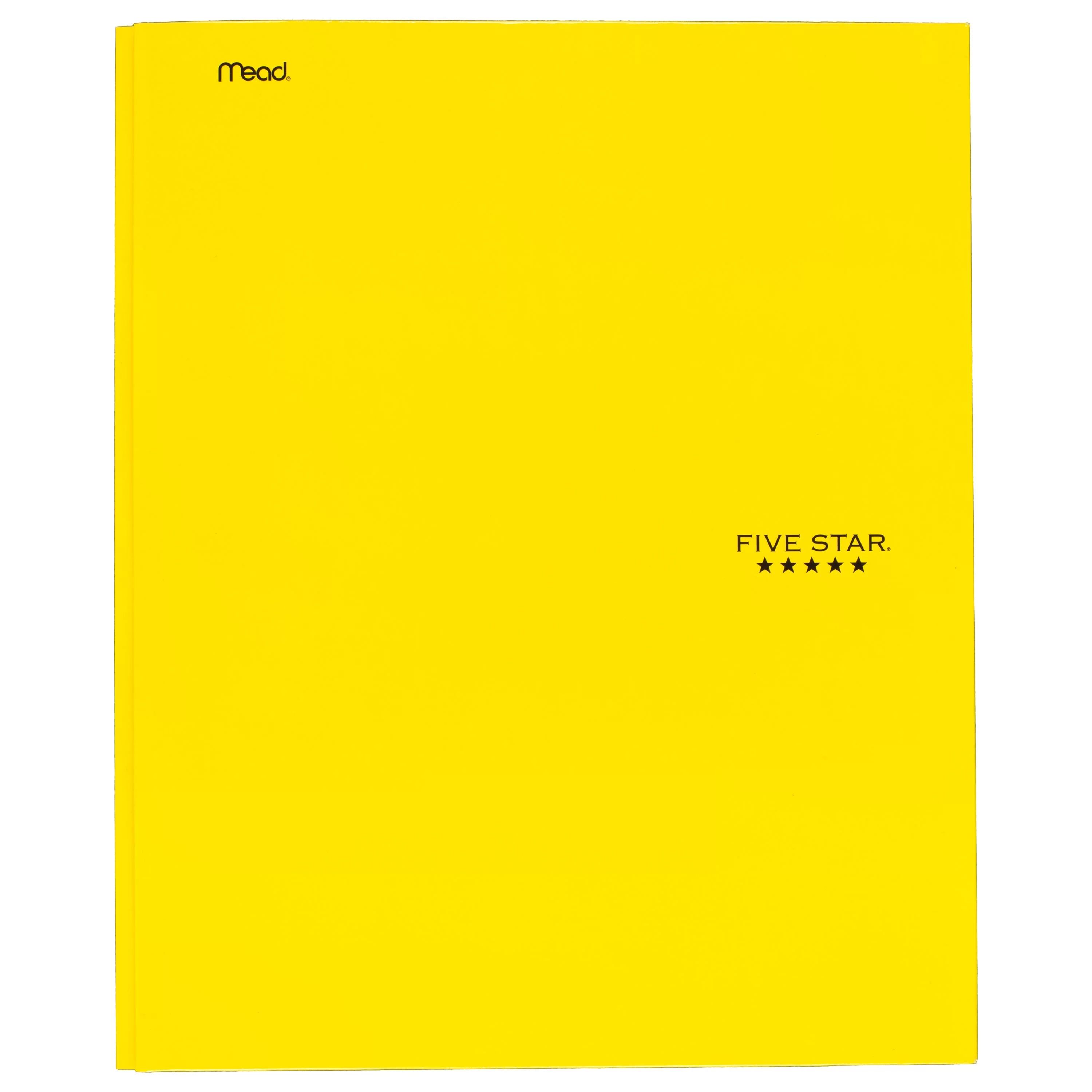 Five Star Pocket and Prong Paper Folder, Yellow (34567) | Walmart (US)