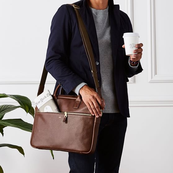 Harvey Leather Briefcase | Mark and Graham