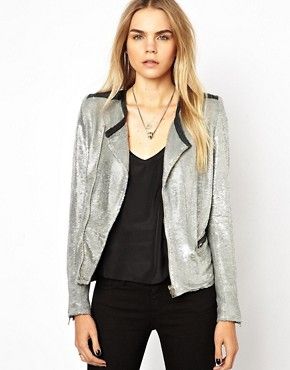 Iro Sequin Biker | ASOS UK