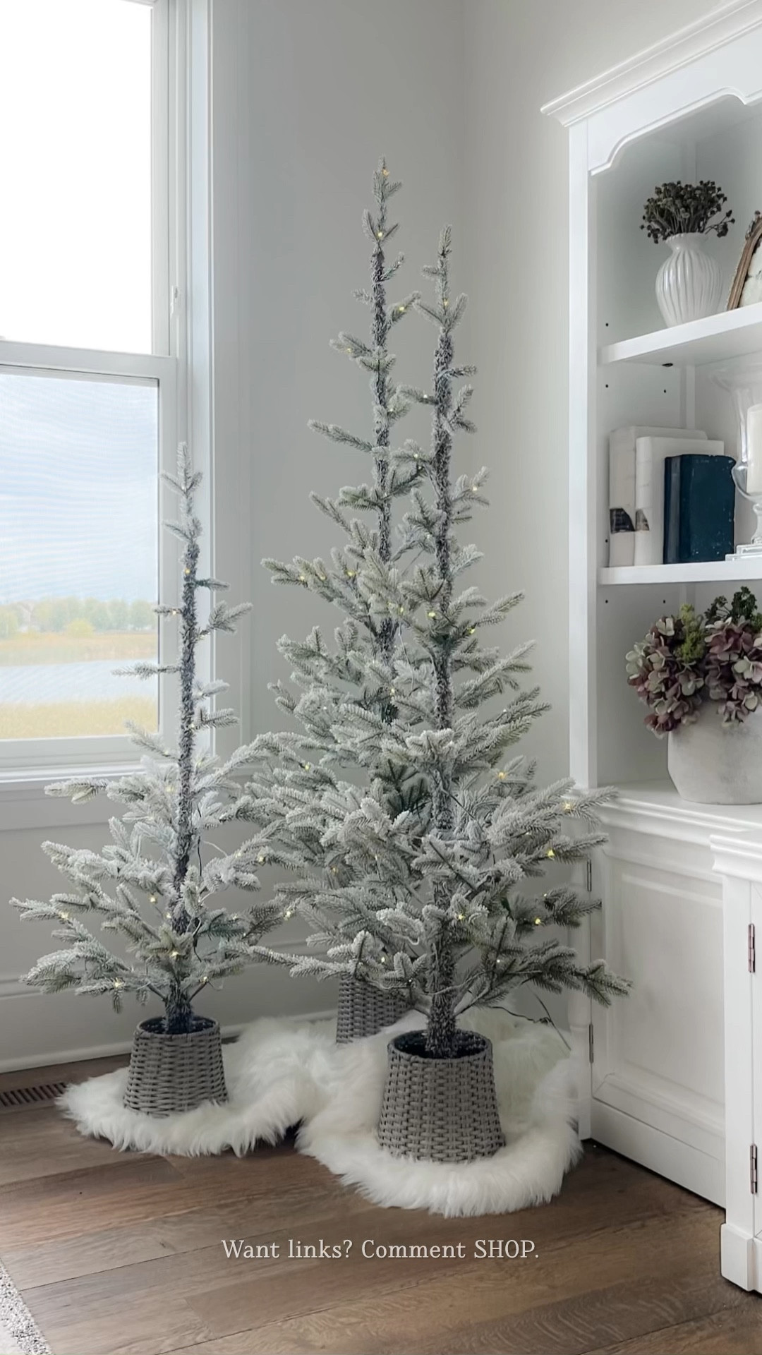 Target brought these cute, sparse, flocked trees back this year. I love the simplicity for my bedroom. They’re pre-lit and come in three sizes  

#LTKFindsUnder50 #LTKSeasonal #LTKHome