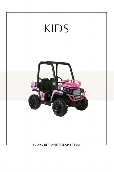 Little kids girls ATV UTV Ride On Toy

2 seater
Cover for shade
5 MPH
24 Volt
2 Speeds
Front + Back Cargo Baskets

#LTKkids