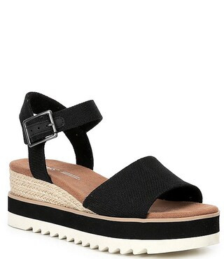 TOMS Diana Espadrille Platform Wedges | Dillard's | Dillard's