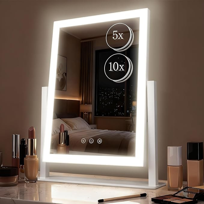 DECADENCE Vanity Mirror with Lights, 17.3’’ LED Makeup Mirror Detachable 10X/5X Magnification... | Amazon (US)