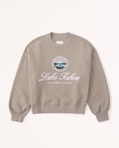 Women's Parks Classic Sunday Crew | Lake Tahoe Sweatshirt Lake Day Outfit Lake Vacation Weekend | Abercrombie & Fitch (US)