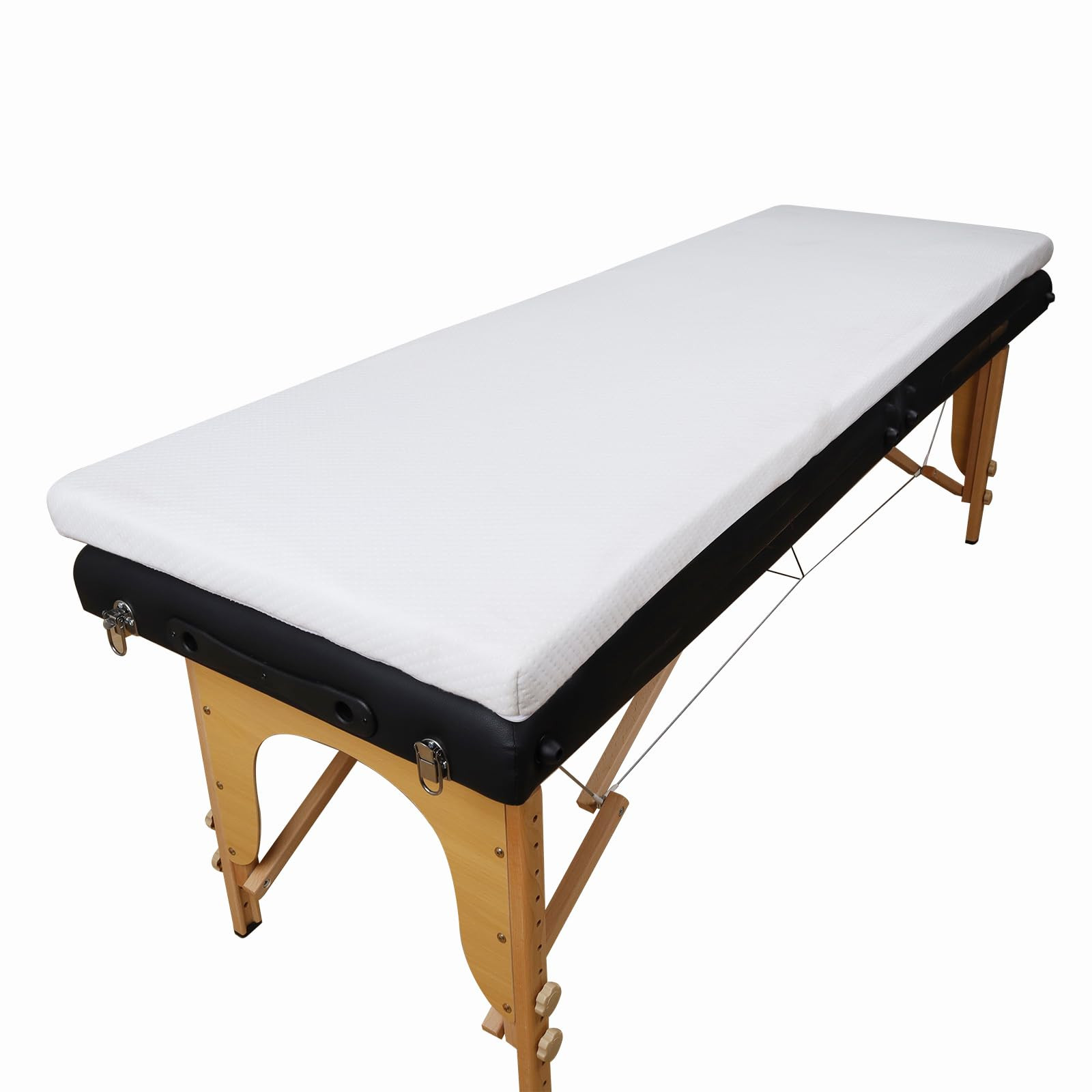 Lash Bed Foam Topper for Massage, 73x24x2 inch White Memory Foam, Removable Cover, Non-Slip Elast... | Amazon (US)