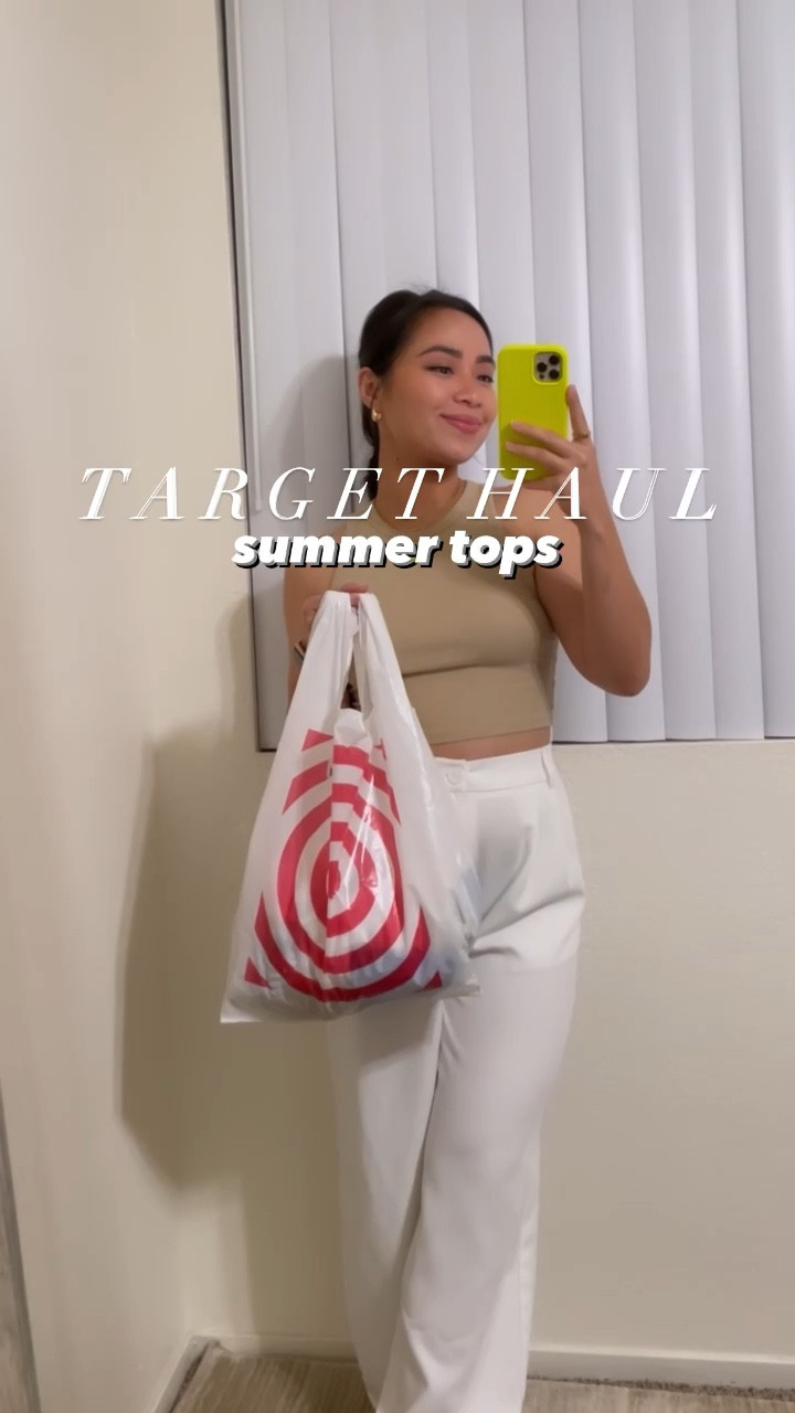 Summer tops from Target💕 
Size reference:
Eyelet top- xs
Ribbed tank- medium
Linen vest- xs
Pleated cami- xs
Slim fit tank- small


Target style// target haul// target finds// target fashion// summer style// summer tops// budget style

#LTKstyletip #LTKunder50 #LTKFind
