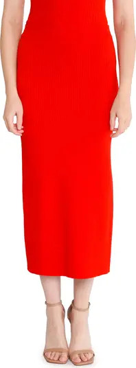 Elody Rib Knit Midi Skirt | Nordstrom
