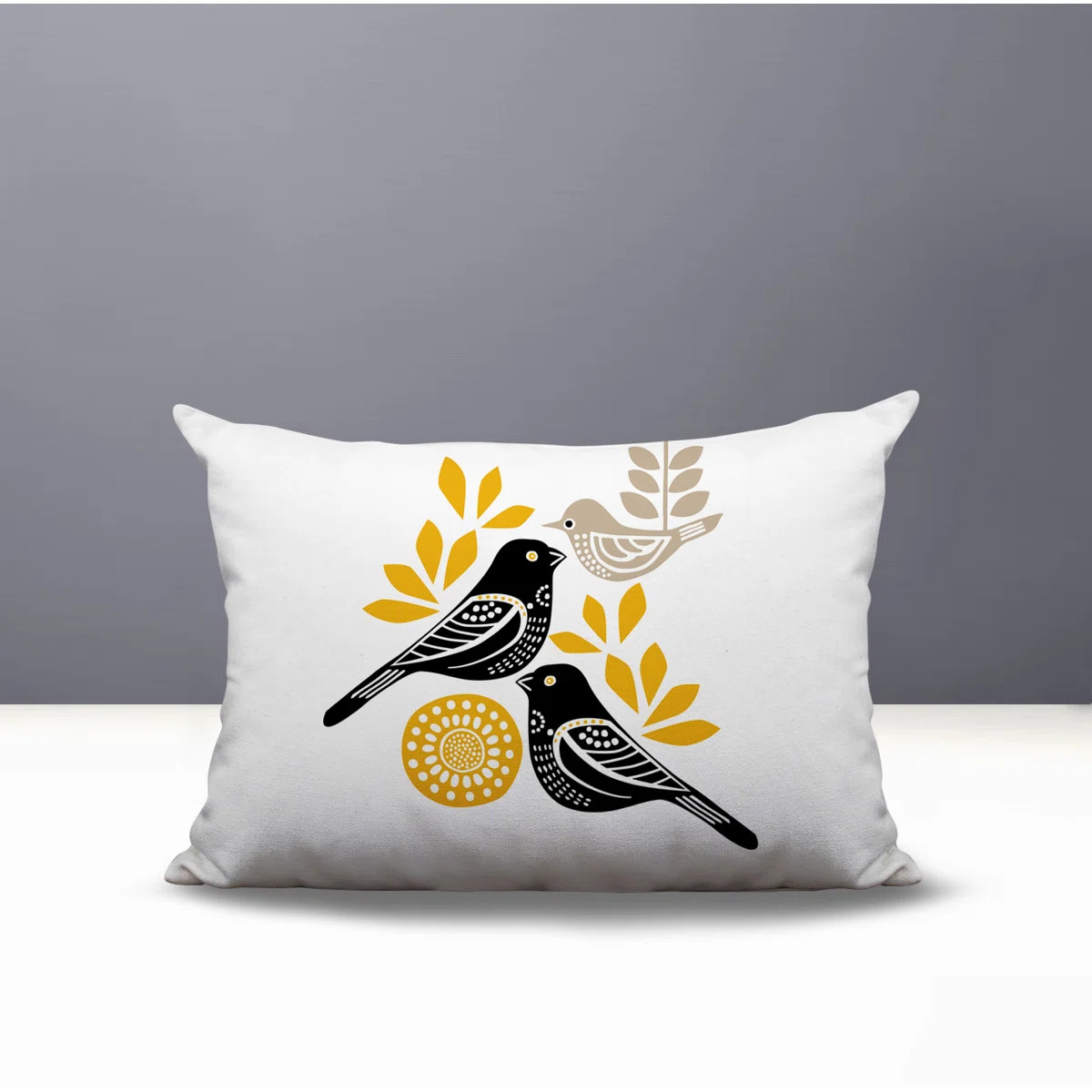 Della Bird Reversible Indoor/Outdoor Rectangle Pillow | Wayfair North America