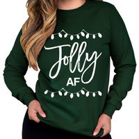Jolly Af Ugly Christmas Sweater For Women, Women Funny Shirts, Women's Ugly Sweaters, Jolly Af Shirt | Etsy (US)