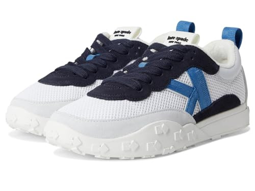 kate spade new york K as in Kate Sneaker, True White/Captain Navy Multi, 8.5 | Amazon (US)
