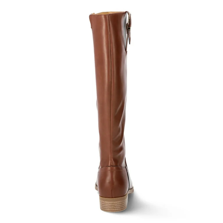 Time and Tru Women's Riding Boots, Wide Width Available | Walmart (US)