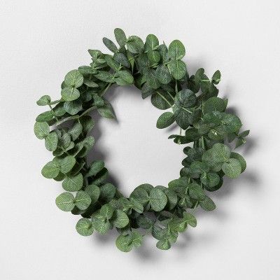 7.5" Mini Faux Eucalyptus Wreath - Hearth & Hand™ with Magnolia | Target