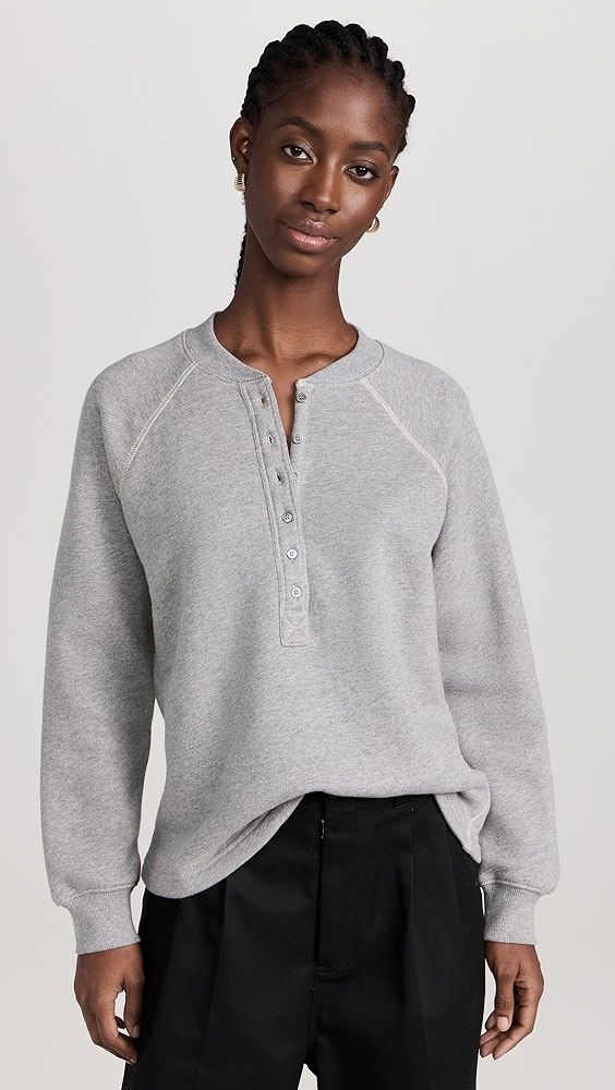 Marissa Webb Zach Vintage Henley Sweatshirt | Shopbop | Shopbop