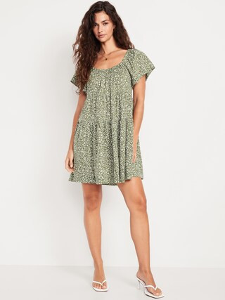 Mini Floral Swing Dress | Old Navy (US)