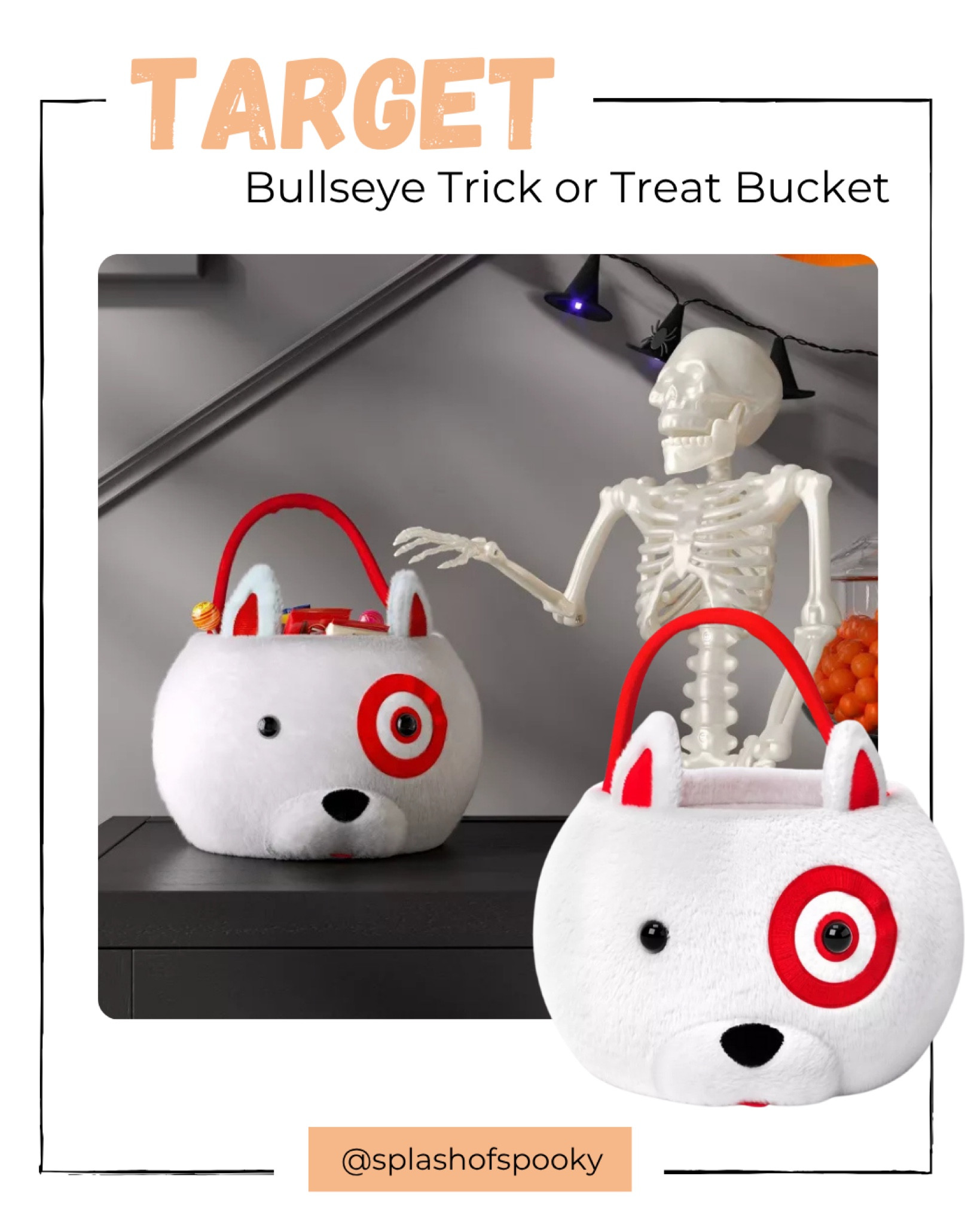 Target released a new Bullseye trick-or-treat Halloween bucket. Perfect for candy or boo baskets! 

#LTKHome #LTKSeasonal #LTKFindsUnder50