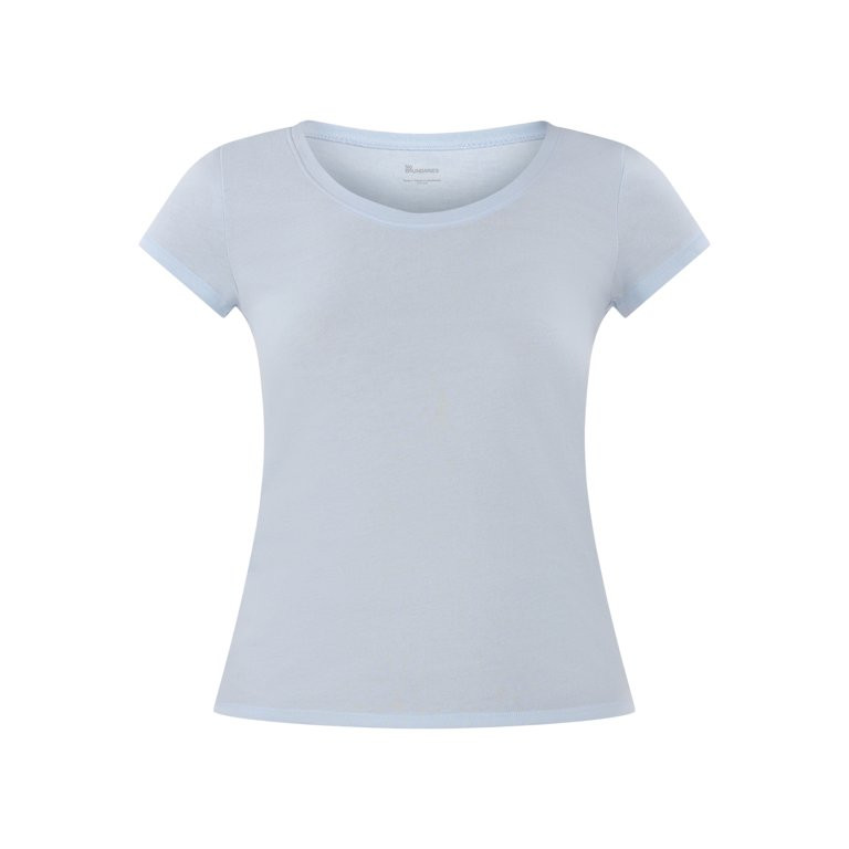 No Boundaries Scoop Neck Tee with Short Sleeves, Women's | Walmart (US)