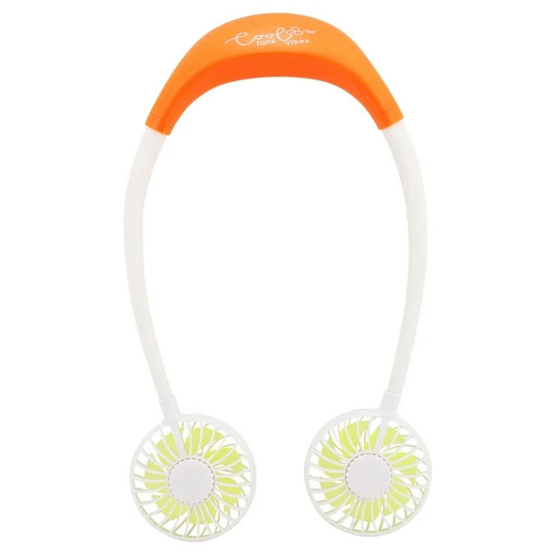 Banzai Cool Fans Sound Vibes Orange Wearable Light-up Hand Fan Bluetooth Teens Adults, 14+, Unise... | Walmart (US)