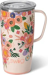 Swig Life 22oz Travel Mug, Insulated Tumbler with Handle and Lid, Travel Coffee Mug, Cup Holder F... | Amazon (US)