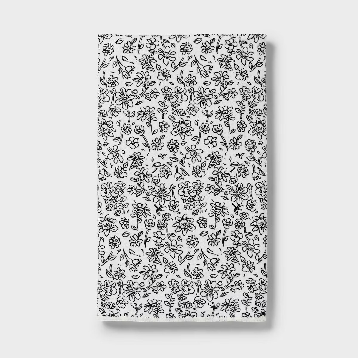 Quick Dry Floral Waffle Towel Black - Room Essentials™ | Target