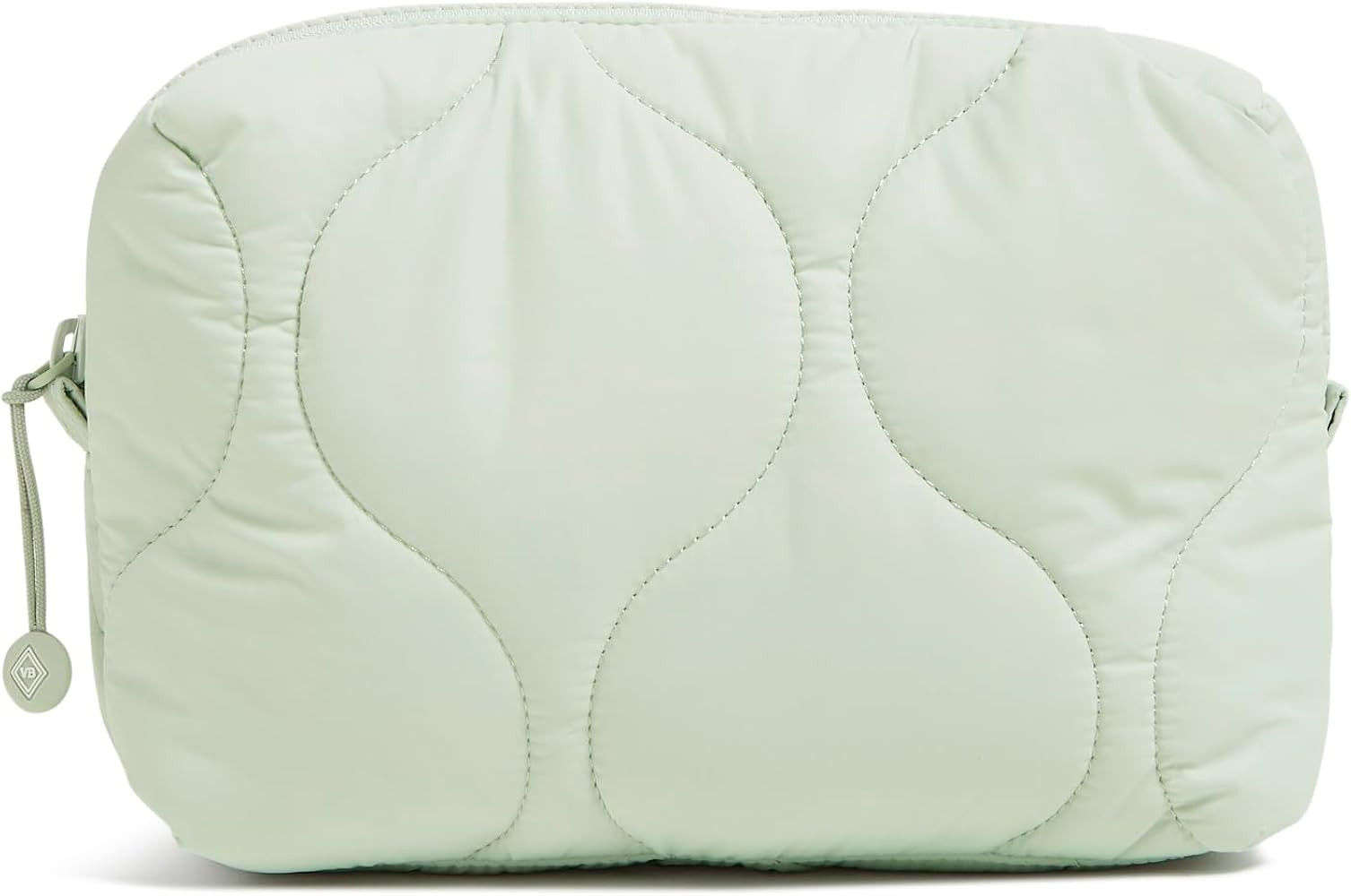 Vera Bradley Featherweight Medium Cosmetic Makeup Organizer Bag, Calm Mint | Amazon (US)