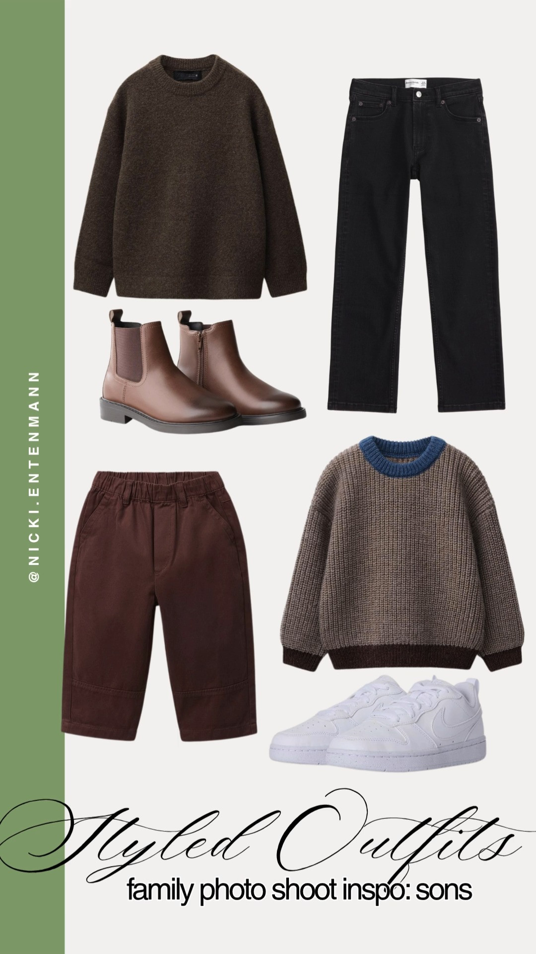 Festive energy shines in a holiday photo shoot outfit idea for sons, blending cheerful polish with playful charm, turning family portraits into stylish seasonal memories filled with warmth and personality.
#HolidayOutfits #FamilyStyle #FestiveFashion #WardrobeUpdate #ClosetGoals #TrendyLooks #SeasonalStyle #CozyChic #StyleEssentials #PicturePerfect
 

 #LTKStyleTip #LTKKids #LTKFamily