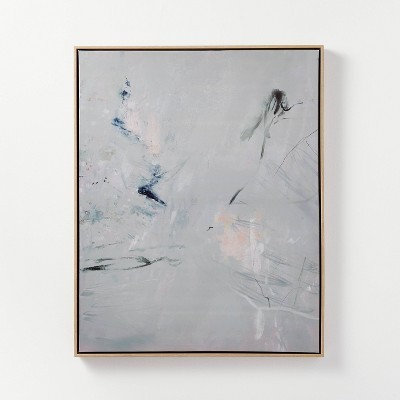 24" x 30" Natural Abstract Markings Framed Wall Art - Threshold™ designed with Studio McGee | Target