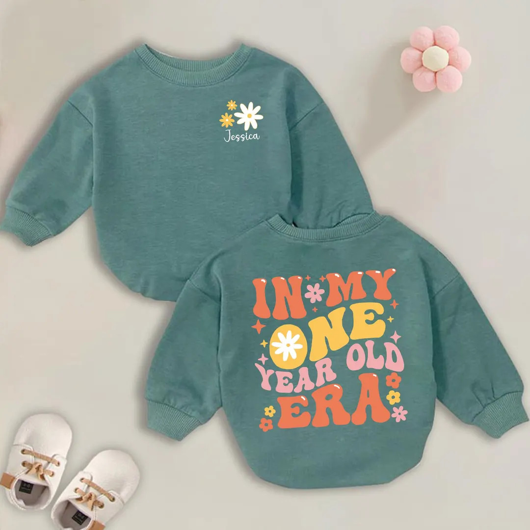 In My One Year Old Era Custom Baby Romper, Girls Birthday Shirt, Personalized Name 1st Birthday, ... | Etsy (US)