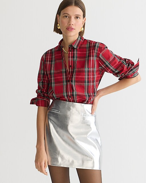 Garçon shirt in plaid cotton poplin | J. Crew US