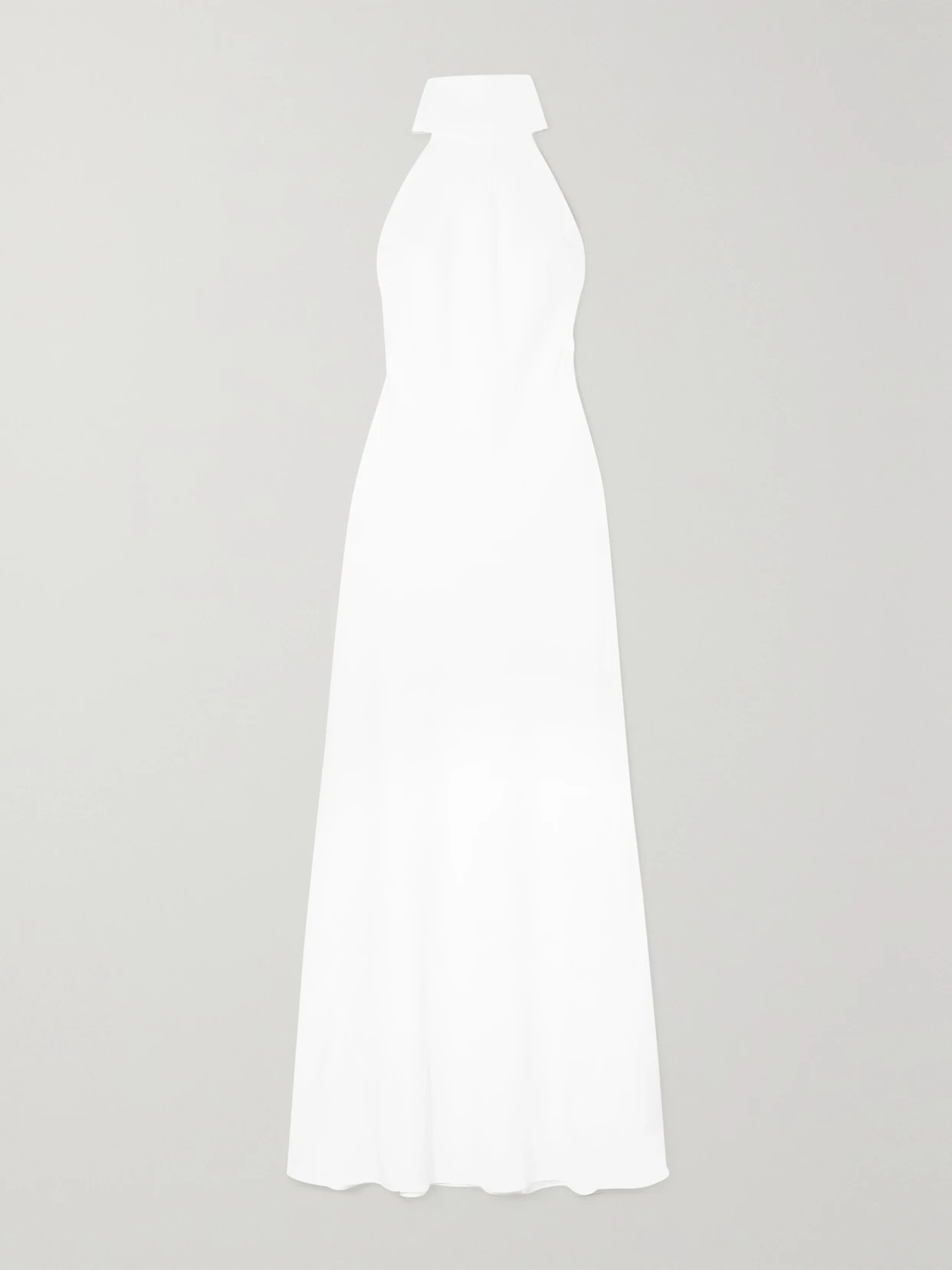 Galvan - Sienna Crepe Halterneck Gown - White | NET-A-PORTER (UK & EU)