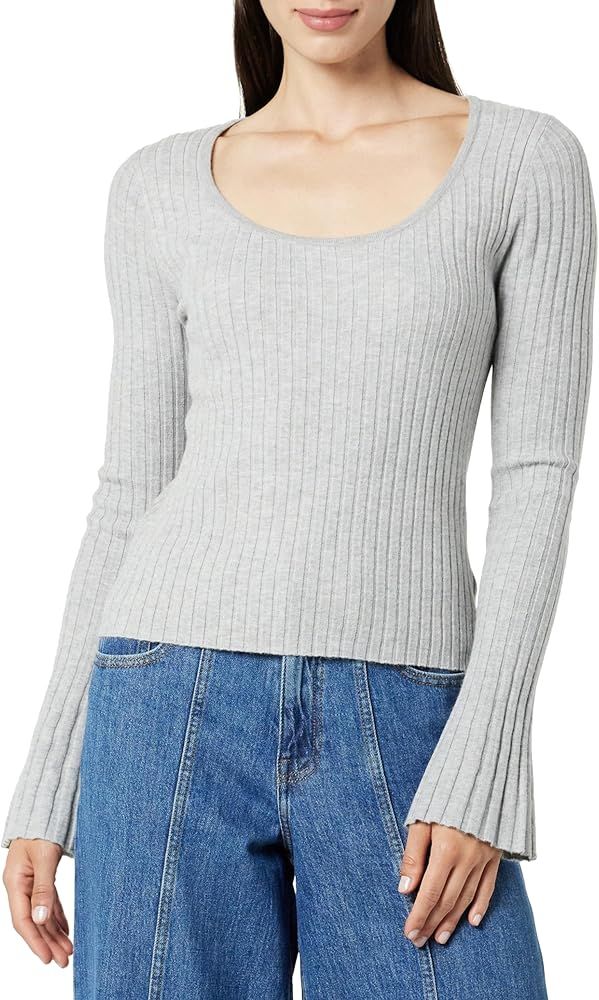 The Drop Women's Beatrice Bell Sleeve Scoop Neck Sweater | Amazon (US)