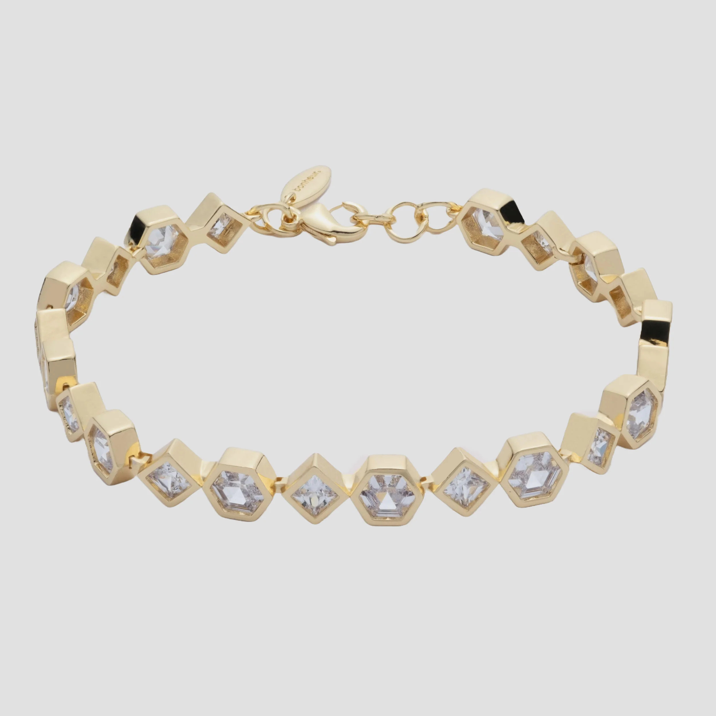Milou Bezel-Set Tennis Bracelet | BONHEUR JEWELRY