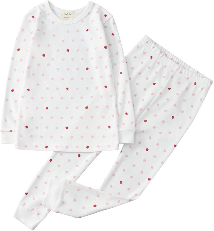 Owlivia 100% Organic Cotton Baby Long/Short Sleeve Pajama Sets, Toddler Boy Girl 2-Piece Sleepwear | Amazon (US)