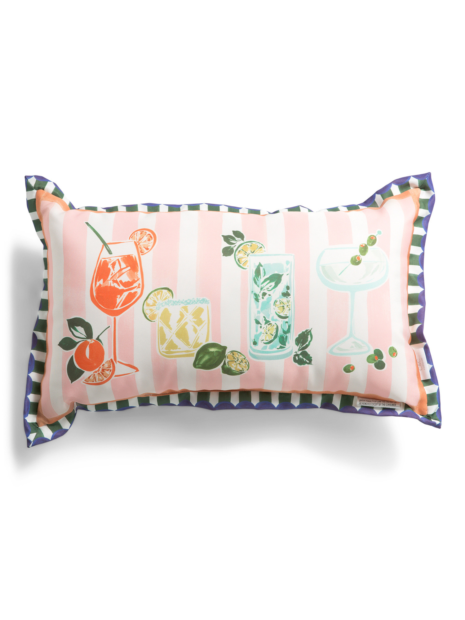 14x24 Painted Cocktail Outdoor Pillow | TJ Maxx