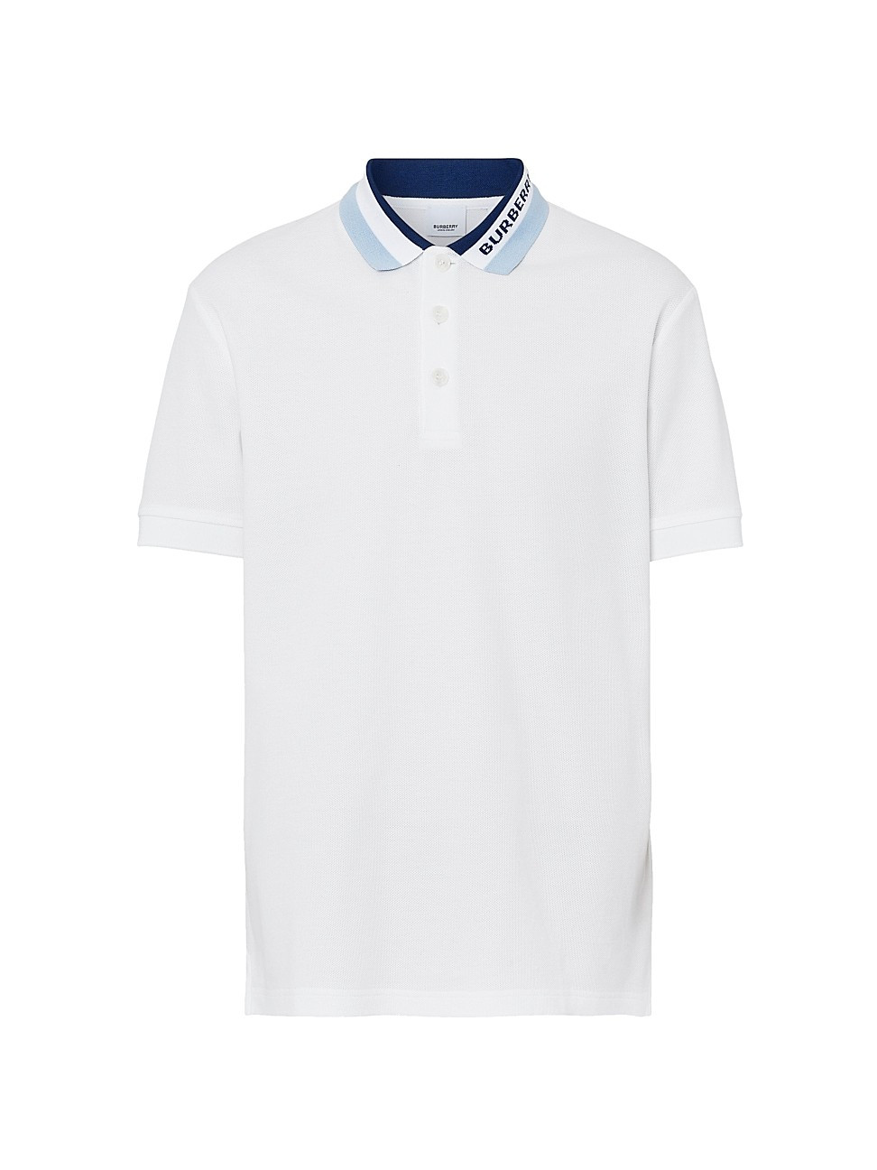 Burberry Men's Edney Polo T-Shirt - White - Size Large | Saks Fifth Avenue