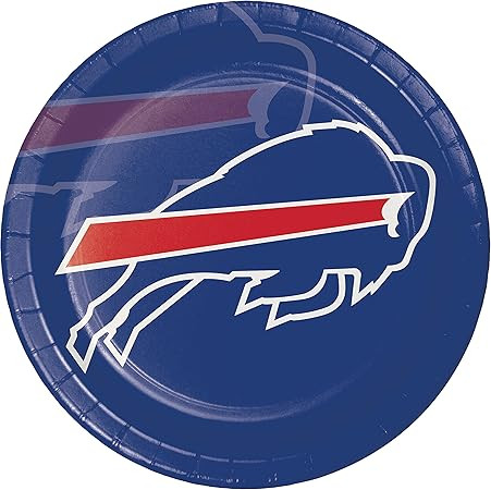 Buffalo Bills Paper Plates, 24 ct | Amazon (US)
