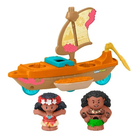 Disney Princess Moana Toys, Moana & Maui's Canoe, Fisher-Price Little People Toddler Toys | Walmart (US)