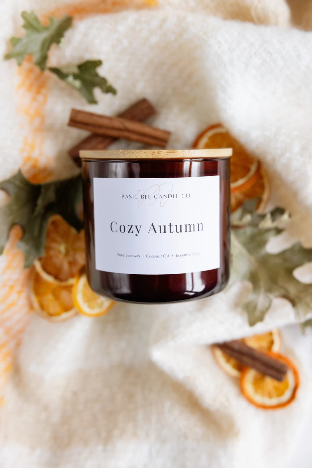 Cozy Autumn 3 Wick Beeswax Candle - Etsy | Etsy (US)